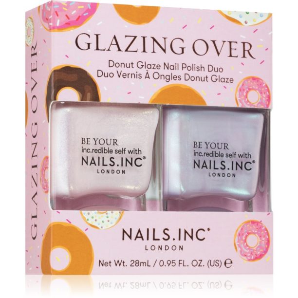 Nails Inc. Glazing Over Donut Glaze комплект лак за нокти