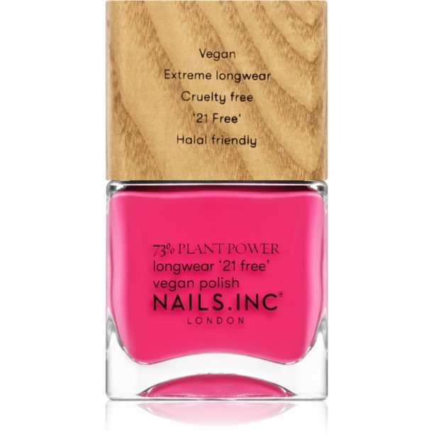 Nails Inc. Vegan Nail Polish дълготраен лак за нокти цвят and breathe 14 мл.