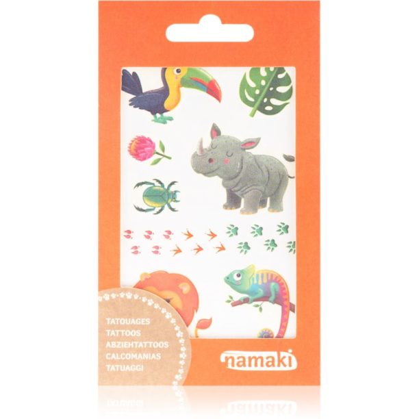 Namaki Wildlife Tattooki татуировка за тяло за деца  15 бр.