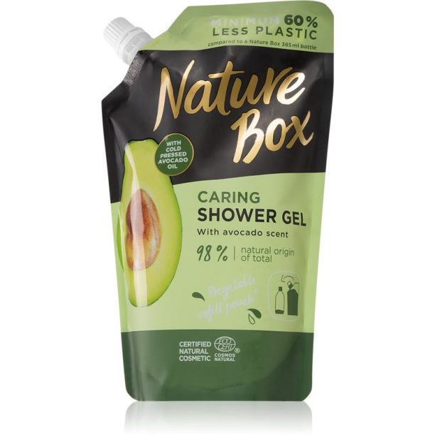 Nature Box Avocado душ гел - грижа пълнител 500 мл. на ниска цена