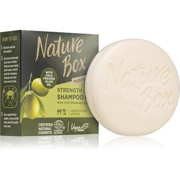 Nature Box Olive Oil подсилващ шампоан с маслинено олио 85 гр.