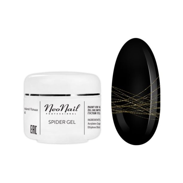 NeoNail Spider Gel гел за нокти цвят Gold 5 мл.