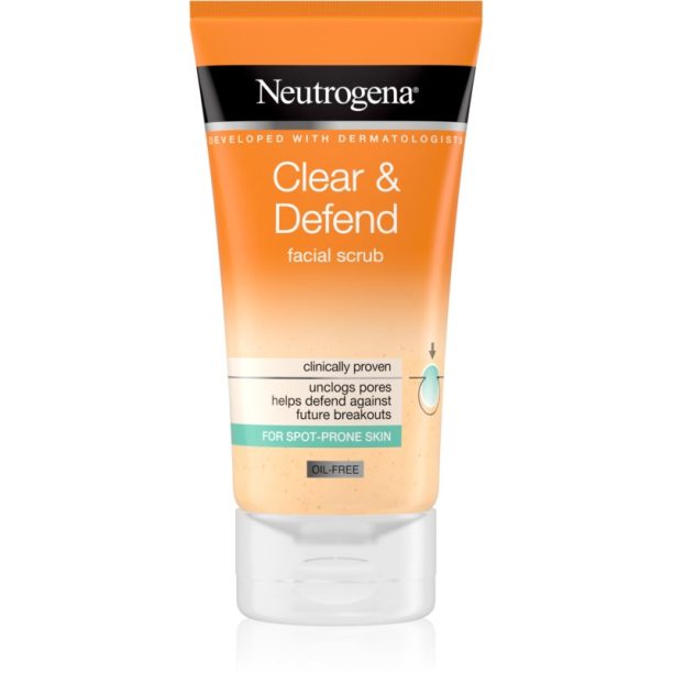 Neutrogena Clear & Defend изглаждащ пилинг за лице 150 мл.