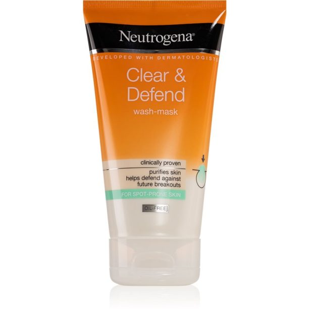 Neutrogena Clear & Defend почистваща маска и гел 2в1 150 мл.