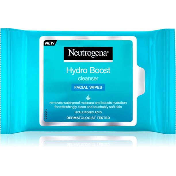 Neutrogena Hydro Boost® Face мокри почистващи кърпички за лице 25 бр.