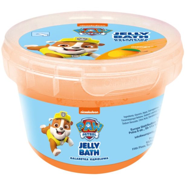 Nickelodeon Paw Patrol Jelly Bath продукт за вана за деца Mango - Rubble 100 гр.