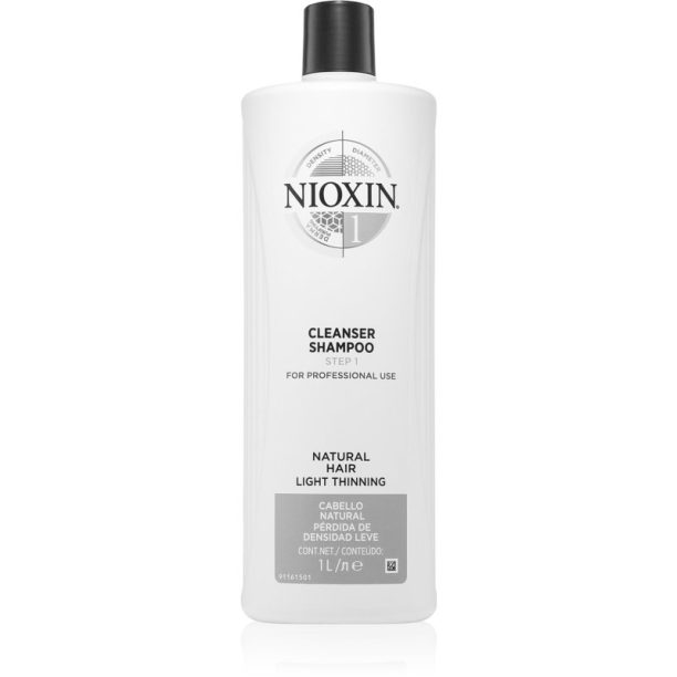 Nioxin System 1 Cleanser Shampoo почистващ шампоан за фина към нормална коса 1000 мл. на ниска цена