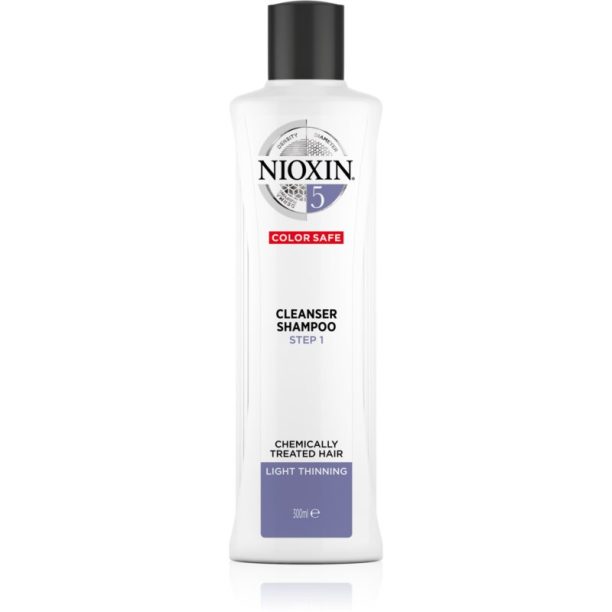 Nioxin System 5 Color Safe Cleanser Shampoo почистващ шампоан за боядисана и оредяваща коса 300 мл. на ниска цена