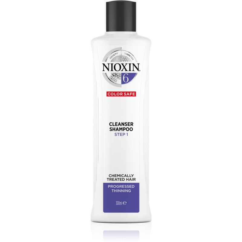 Nioxin System 6 Color Safe Cleanser Shampoo почистващ шампоан за химически третирана коса 300 мл. на ниска цена