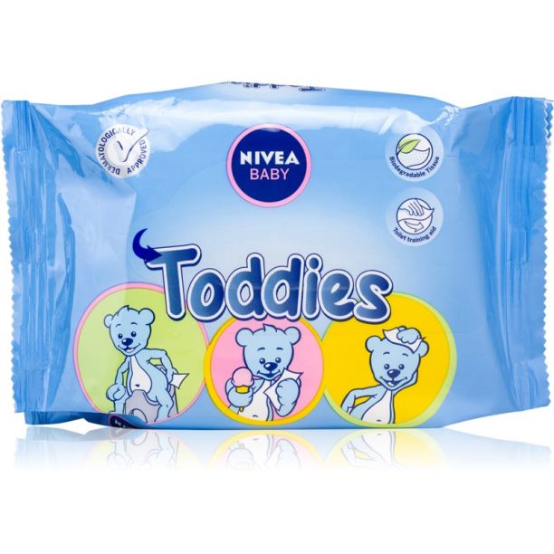 Nivea Baby Toddies фини почистващи кърпички 60 бр.