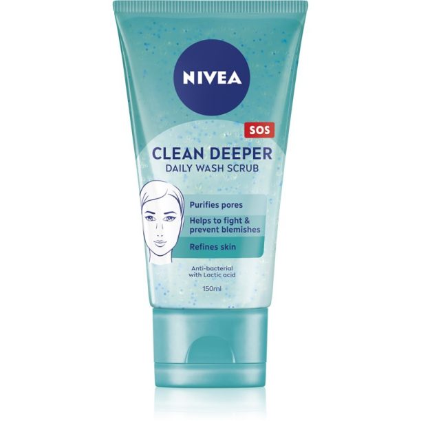 Nivea Clean Deeper дълбоко почистващ гел 150 мл.