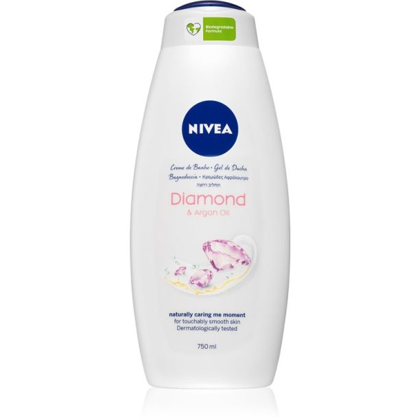 Nivea Diamond & Argan Oil крем душ гел макси 750 мл.