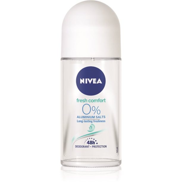 Nivea Fresh Comfort дезодорант рол-он без съдържание на алуминиеви соли 48 часа 50 мл.