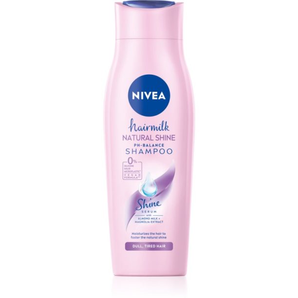 Nivea Hairmilk Natural Shine грижовен шампоан 250 мл.