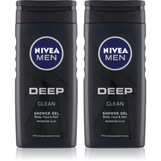 Nivea Men Deep душ-гел за мъже (изгодна опаковка)