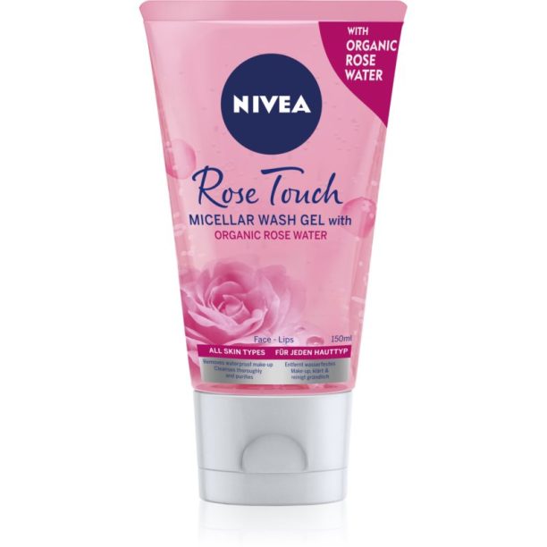 Nivea Rose Touch почистващ мицеларен гел 150 мл.