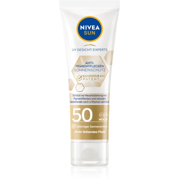 Nivea Sun Luminous 630 крем за лице за слънчеви бани против пигментни петна SPF 50+ 40 мл.