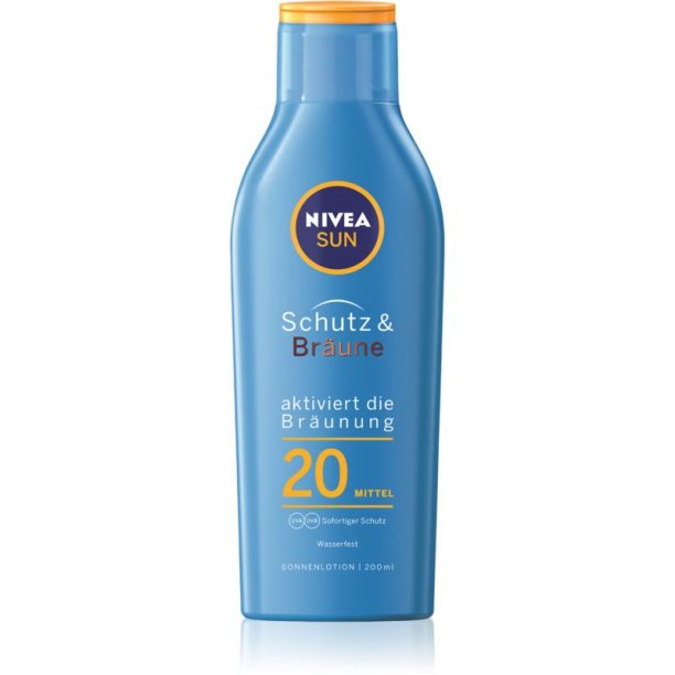 Nivea Sun Protect & Bronze интензивно слънцезащитно мляко SPF 20 200 мл.