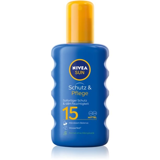 Nivea Sun Protect & Moisture спрей за загар  SPF 15 200 мл.