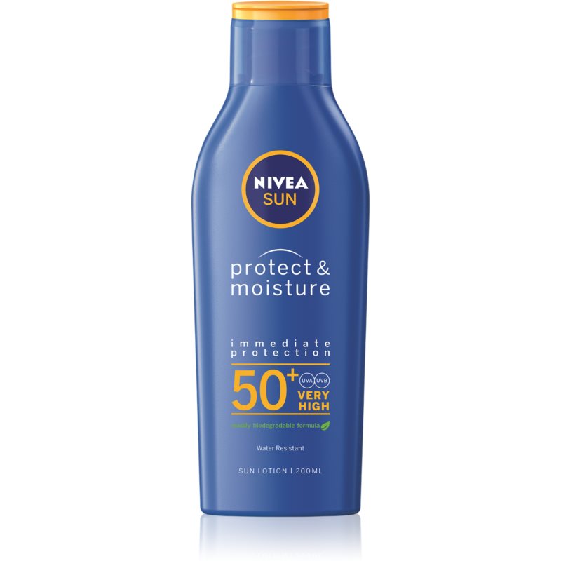 Nivea Sun Protect & Moisture хидратиращо мляко за тен SPF 50+ 200 мл.