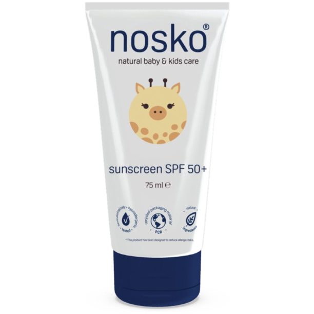 Nosko Baby Sunscreen SPF 50+ детски крем за слънчеви бани SPF 50+ 75 мл.