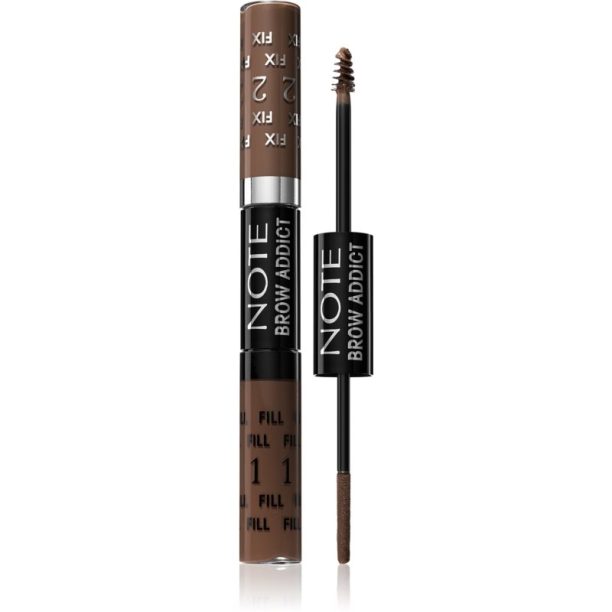 Note Cosmetique Brow Addict Tint and Shaping Gel гел за оформяне на вежди 02 Light Brown 2x5 мл. на ниска цена