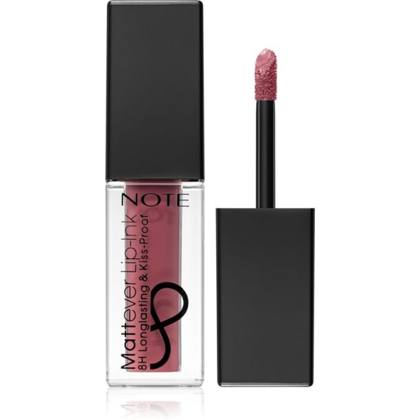 Note Cosmetique Mattever Lip-ink течно червило с матиращ завършек 07 Mouve On 4