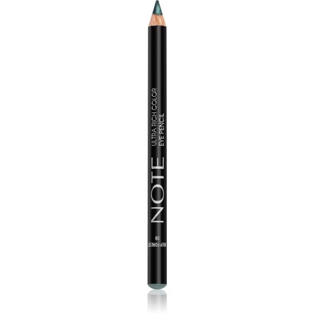 Note Cosmetique Ultra Rich Color Eye Pencil водоустойчив молив за очи цвят 08 Deep Forest 1