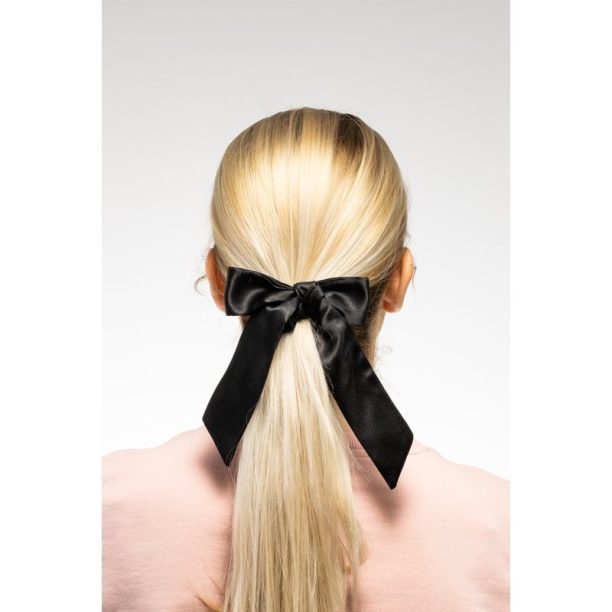 Notino Hair Collection Bow scrunchie еластичен ластик Black 1 бр. на ниска цена