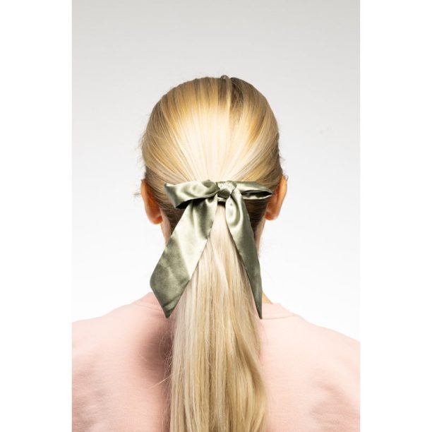 Notino Hair Collection Bow scrunchie еластичен ластик Green 1 бр. на ниска цена