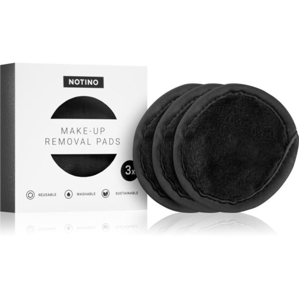 Notino Spa Collection Make-up removal pads тампони за почистване на грим цвят Black 3 бр.