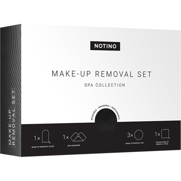 Notino Spa Collection Make-up removal set комплект за почистване на грим Black купи на топ цена