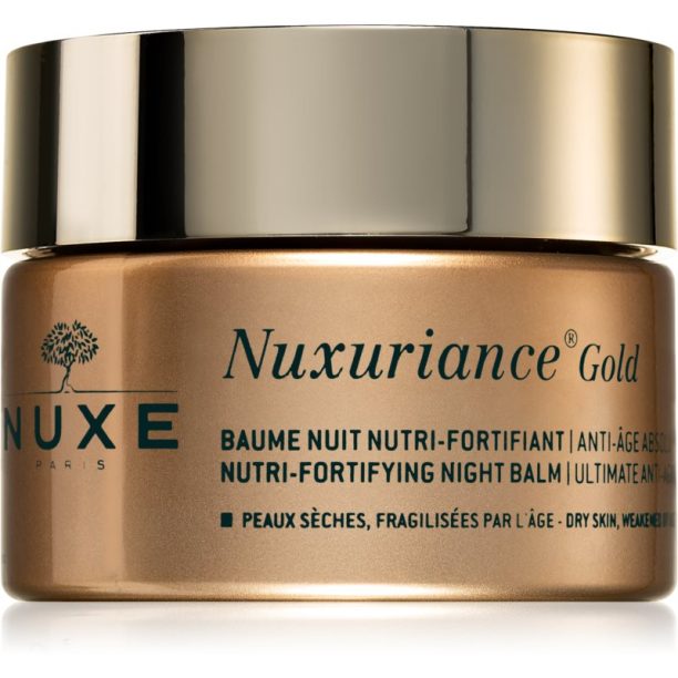 Nuxe Nuxuriance Gold подхранващ нощен балсам за подсилване на кожата 50 мл.