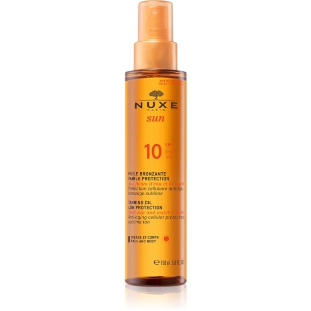 Nuxe Sun слънцезащитно олио за лице и тяло SPF 10 150 мл.