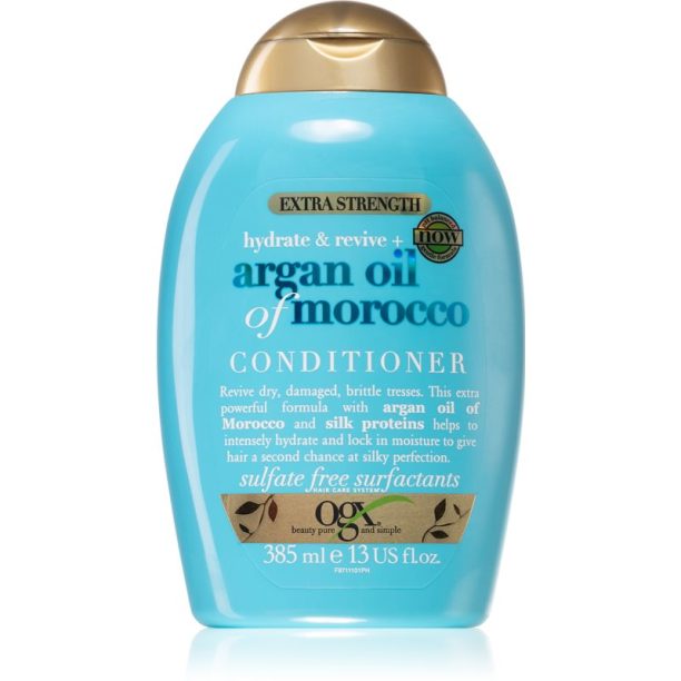 OGX Argan Oil Of Morocco Extra Strenght възстановяващ балсам за увредена коса 385 мл.