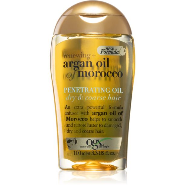 OGX Argan Oil Of Morocco подхранващо масло за суха и непокорна коса 100 мл.