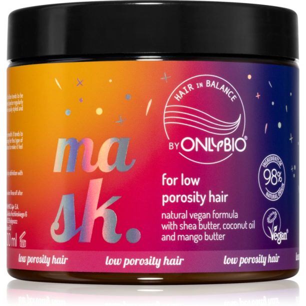 OnlyBio Hair in Balance маска за коса за нормална към суха коса 400 мл.