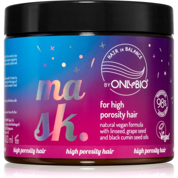 OnlyBio Hair in Balance подхранваща маска за суха коса 400 мл.