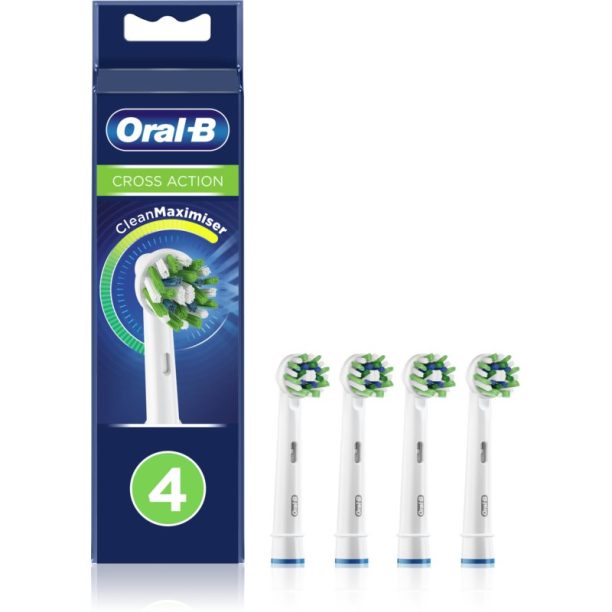 Oral B Cross Action CleanMaximiser резервни глави за четка за зъби 4 бр.