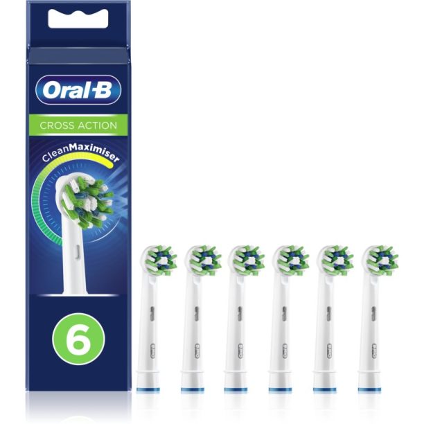 Oral B Cross Action CleanMaximiser резервни глави за четка за зъби 6 бр.