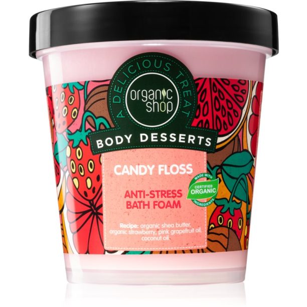 Organic Shop Body Desserts Candy Floss антистрес пяна за вана 450 мл.