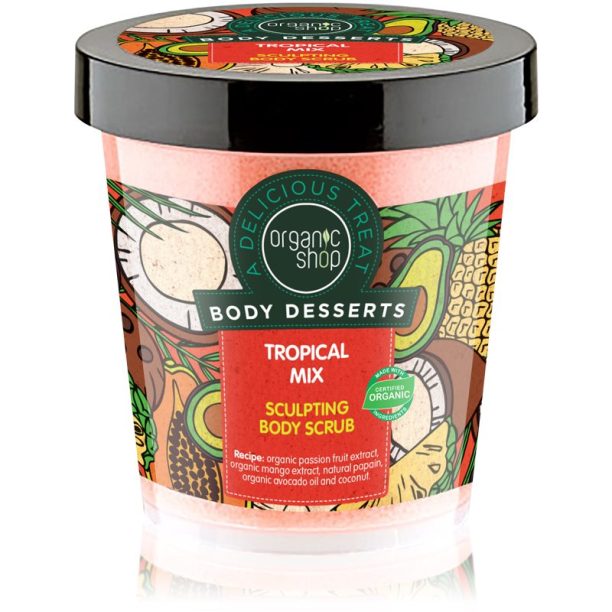 Organic Shop Body Desserts Tropical Mix стягащ пилинг за тяло 450 мл.