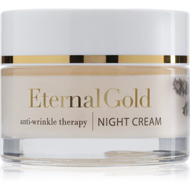 Organique Eternal Gold Anti-Wrinkle Therapy нощен крем против бръчки  за суха до чувствителна кожа 50 мл.