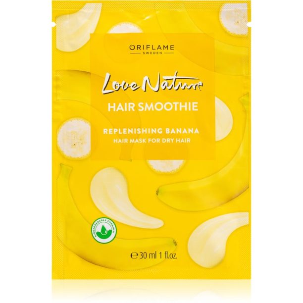 Oriflame Love Nature Replenishing Banana хидратираща маска за суха коса 30 мл.