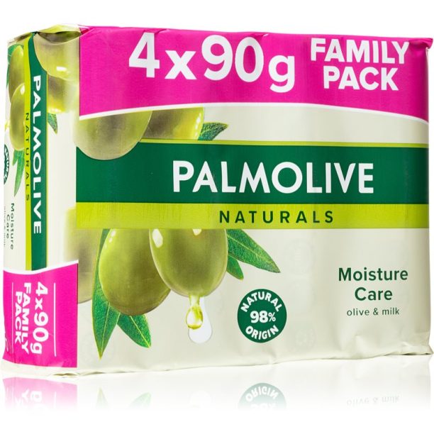 Palmolive Naturals Milk & Olive твърд сапун 4x90 гр.