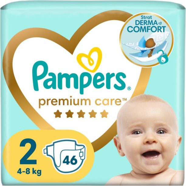 Pampers Premium Care Size 2 еднократни пелени 4-8kg 46 бр.