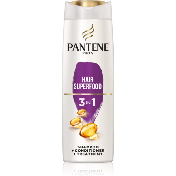 Pantene Hair Superfood Full & Strong шампоан  3 в 1 360 мл. на ниска цена