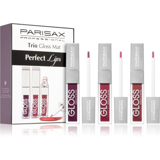 Parisax Perfect Lips Trio комплект гланц за устни Mat