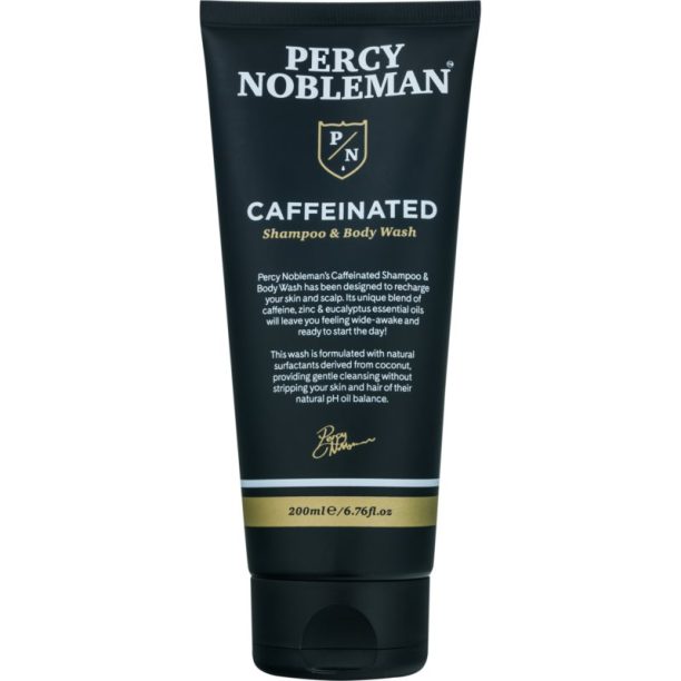 Percy Nobleman Caffeinated шампоан с кофеин за мъже за тяло и коса 200 мл.