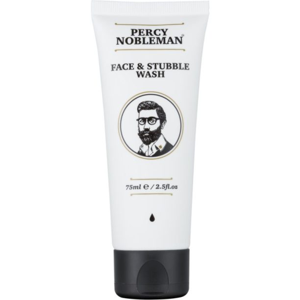 Percy Nobleman Face & Stubble Wash почистващ гел за зоната на лицето и брадата 75 мл.